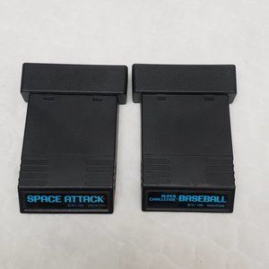 Atari 1982 Games- Space Attack and Super Challenge Baseball